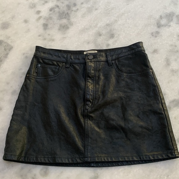 DL1961 Leather Mini Skirt Alma 28 - Picture 7 of 13